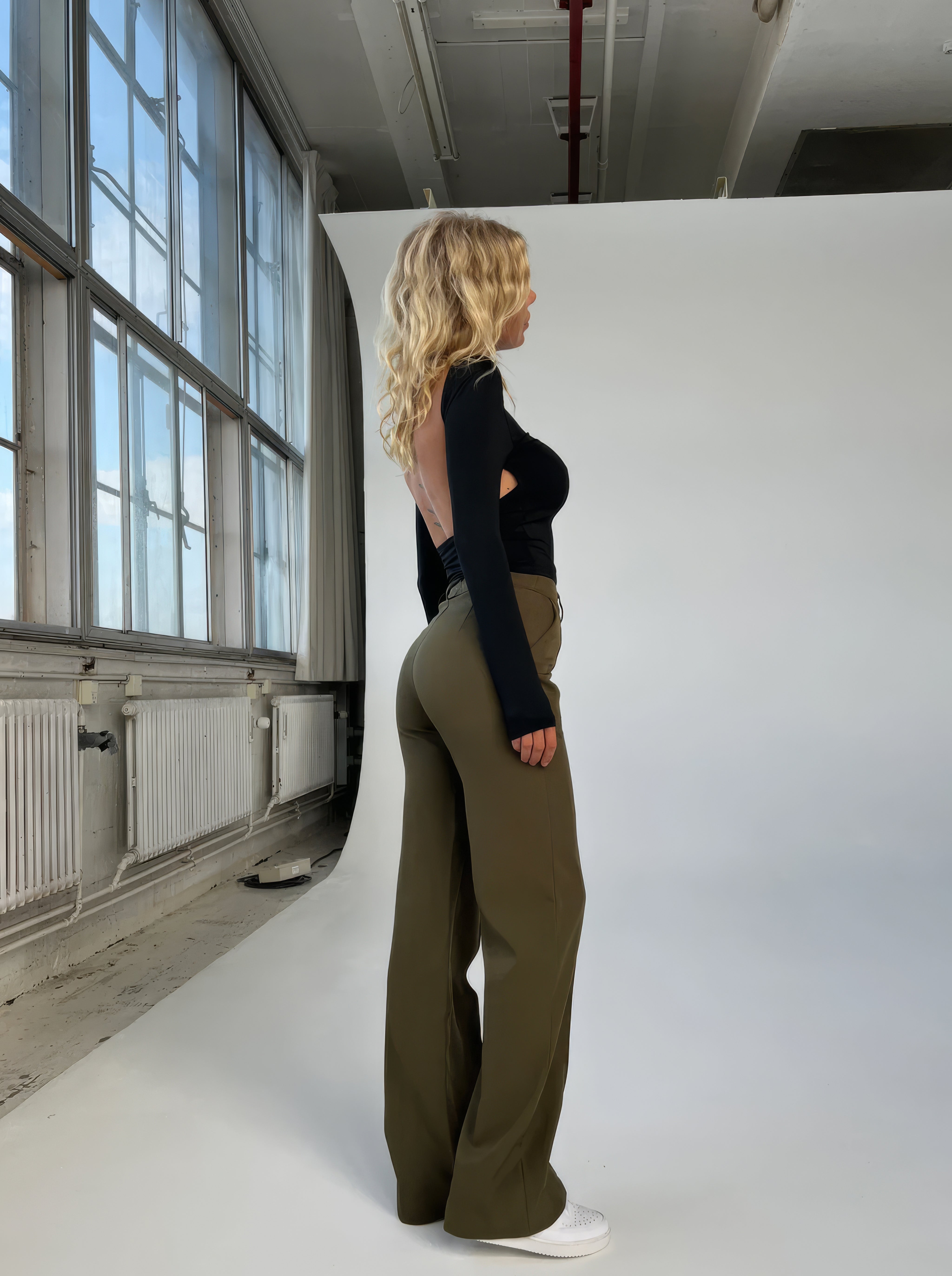 Roos | Elegante wijde broek