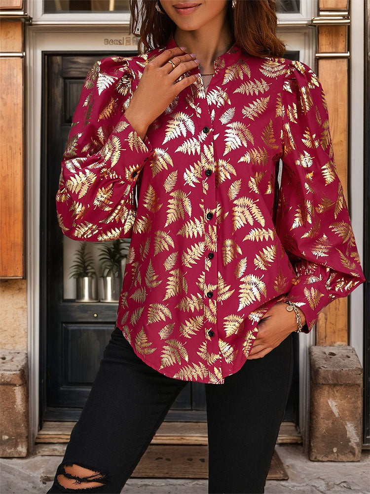 Livia | Stijlvol warm shirt met print voor vrouwen