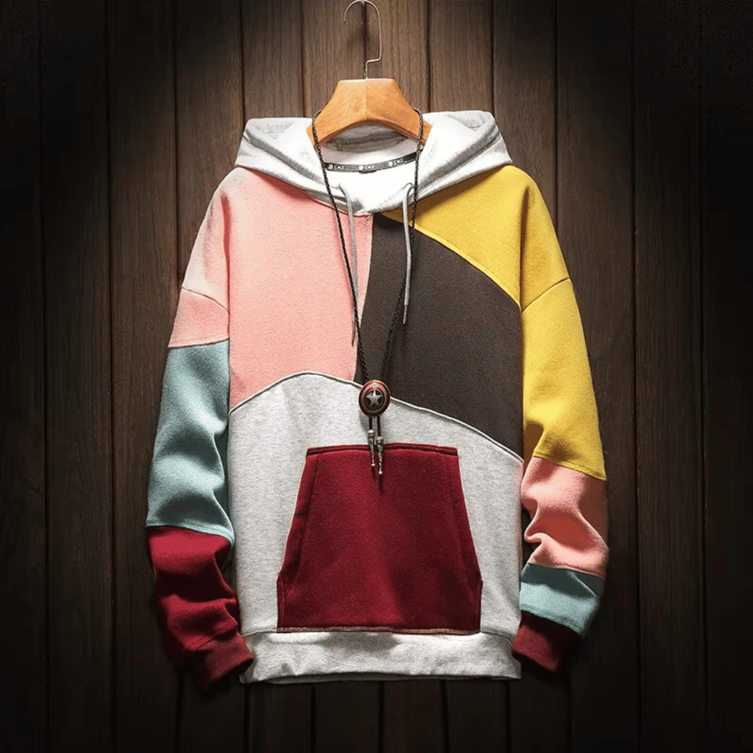 Jasper | Heren Hoodie met Uniek Vierkant Ontwerp