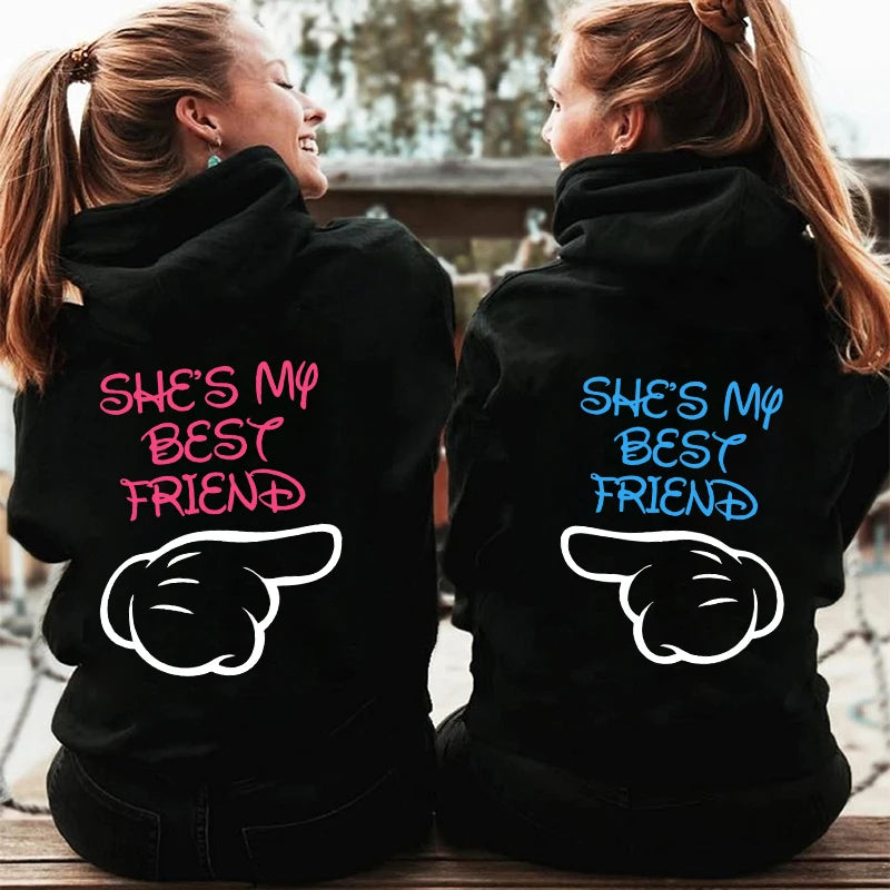 Mila | Cozy Rits Hoodie: "She's My Best Friend"