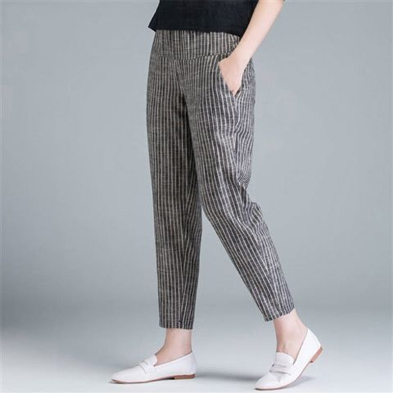 Nina | Katoenmix Pantalon voor Relaxte Dagen