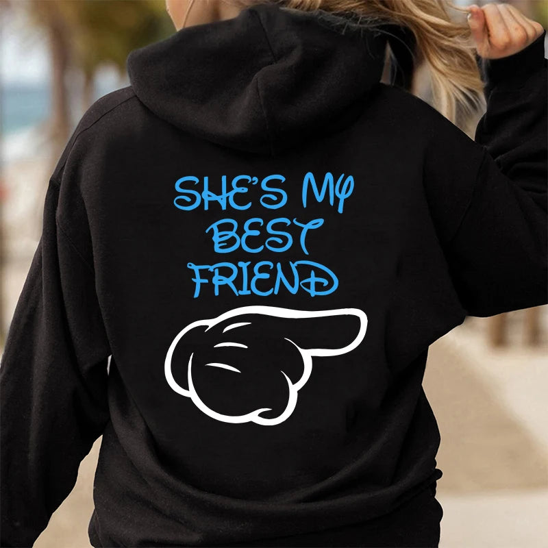 Mila | Cozy Rits Hoodie: "She's My Best Friend"