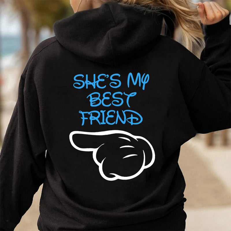 Mila | Cozy Rits Hoodie: "She's My Best Friend"