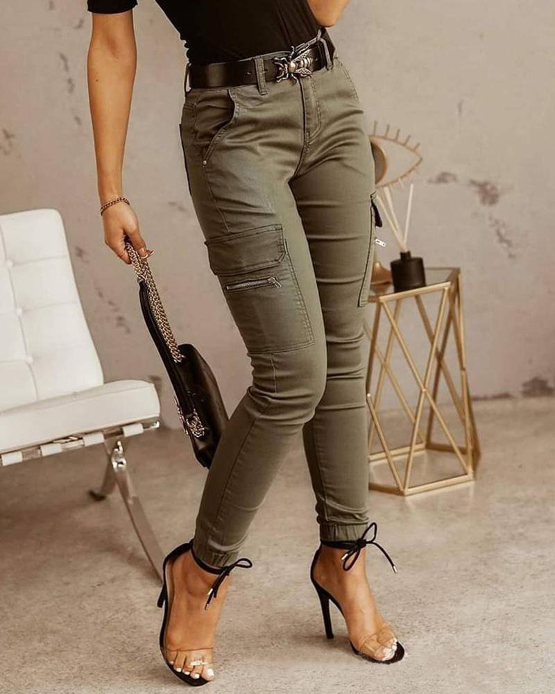 Pleun | Dames cargo jeans