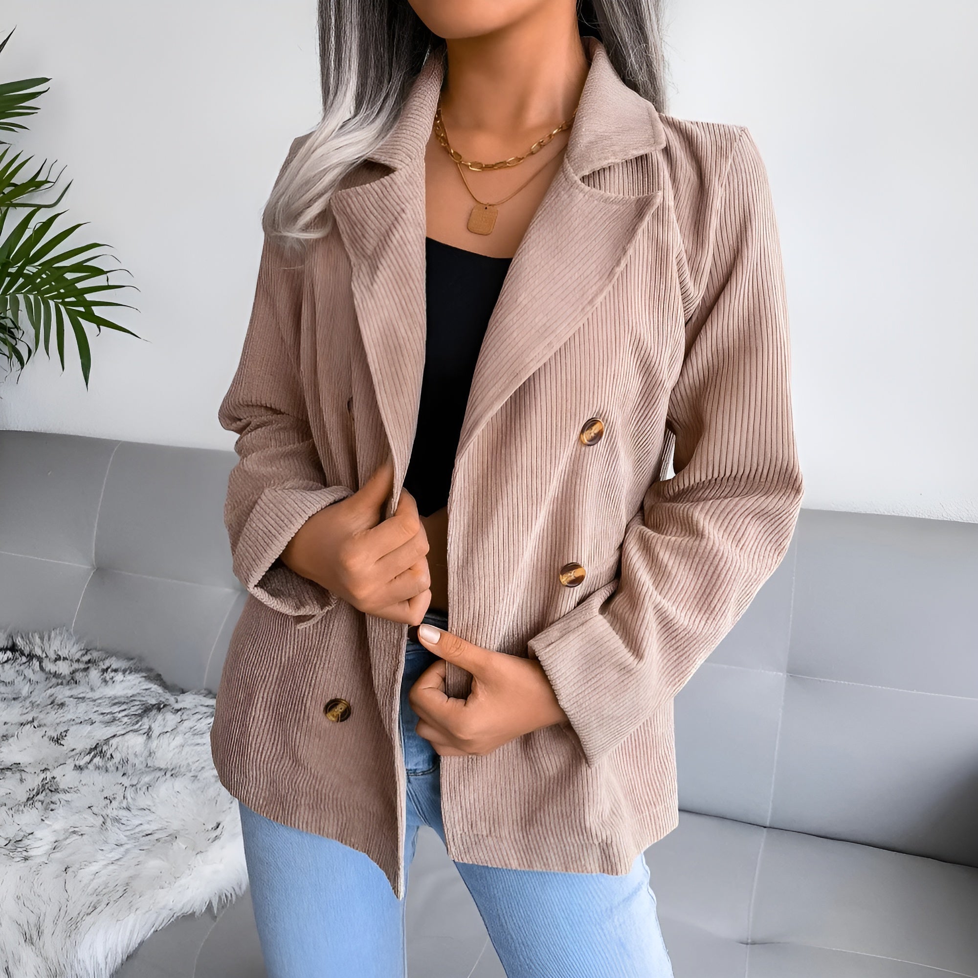 Tessa | Vrouwen Blazer Van Corduroy