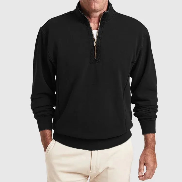 Damian | Modieuze nette half-zip trui