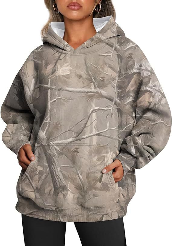 Maartje | Comfortabele camouflage hoodie