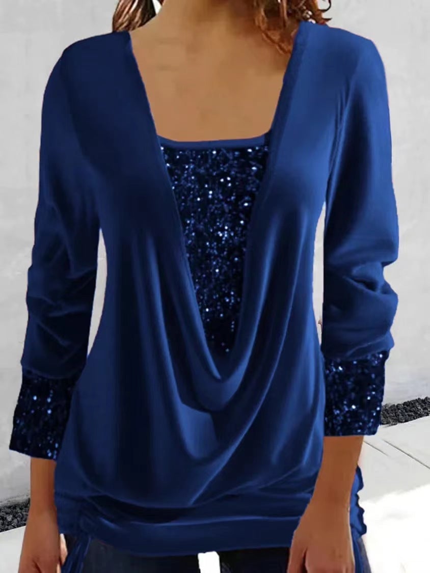 Sophia | Sparkling Glitter Top met Pailletten