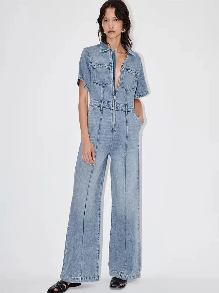 Liz | Jumpsuit in Denim