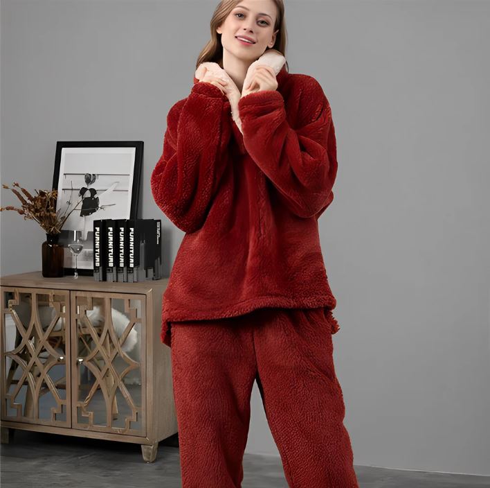 Sam | Pyjamaset van fleece voor dames