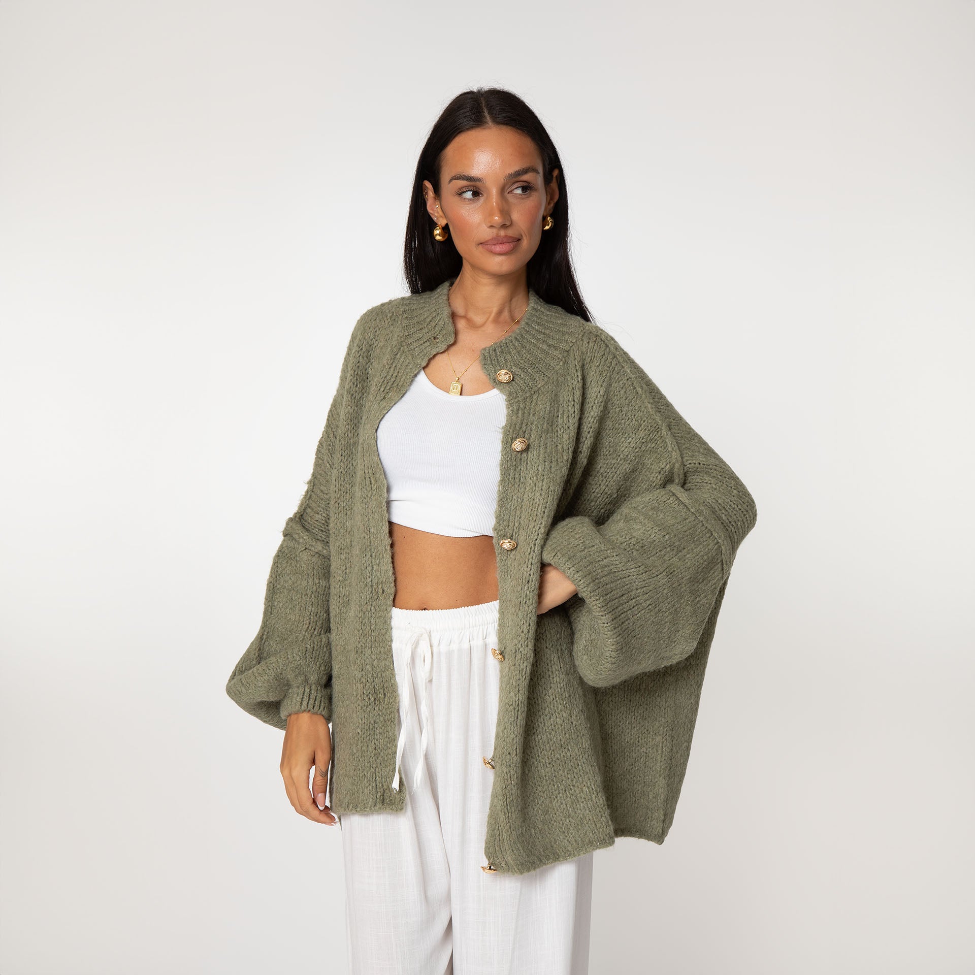 Nina | trendy oversized gebreid vest