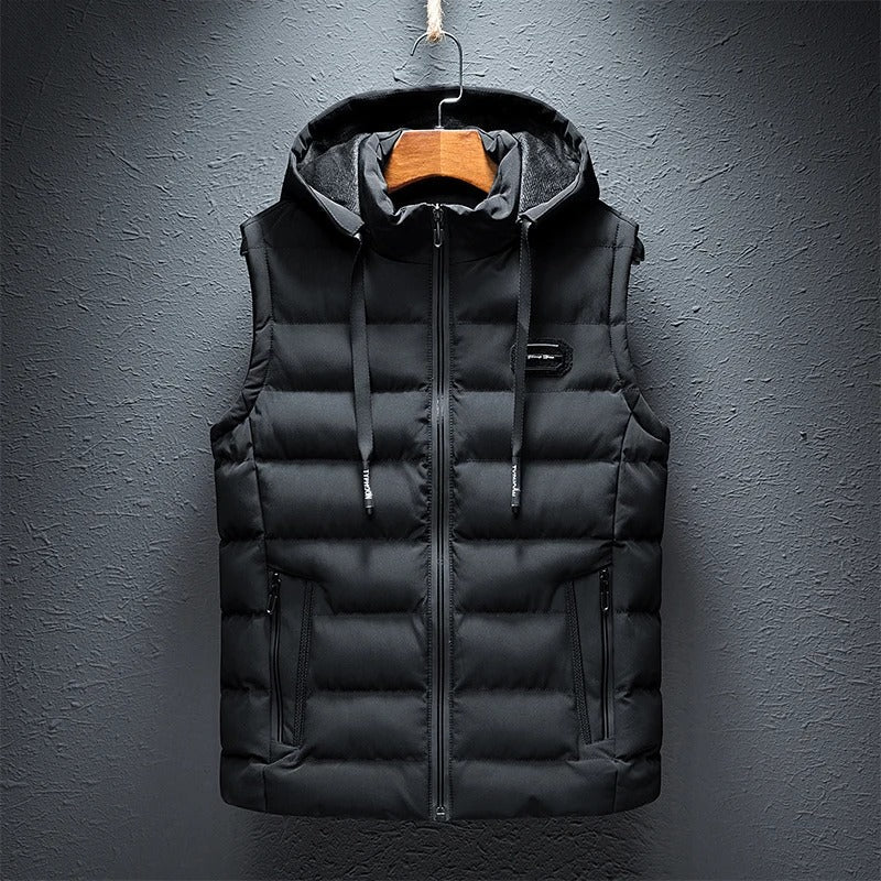 Levi | Casual bodywarmer met capuchon